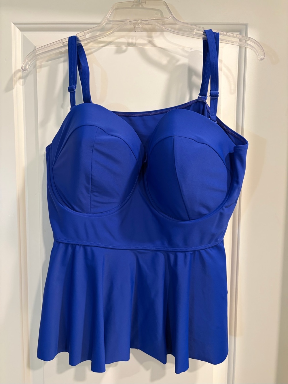 Forever 21 Royal Blue swim Tankini top with Supportive Cups